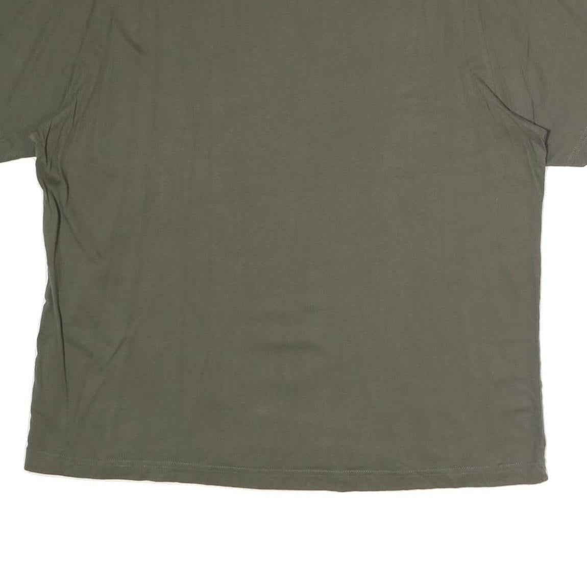 CALVIN KLEIN Womens Green T-Shirt M Short Sleeve Crew Neck Classic Cotton Tee