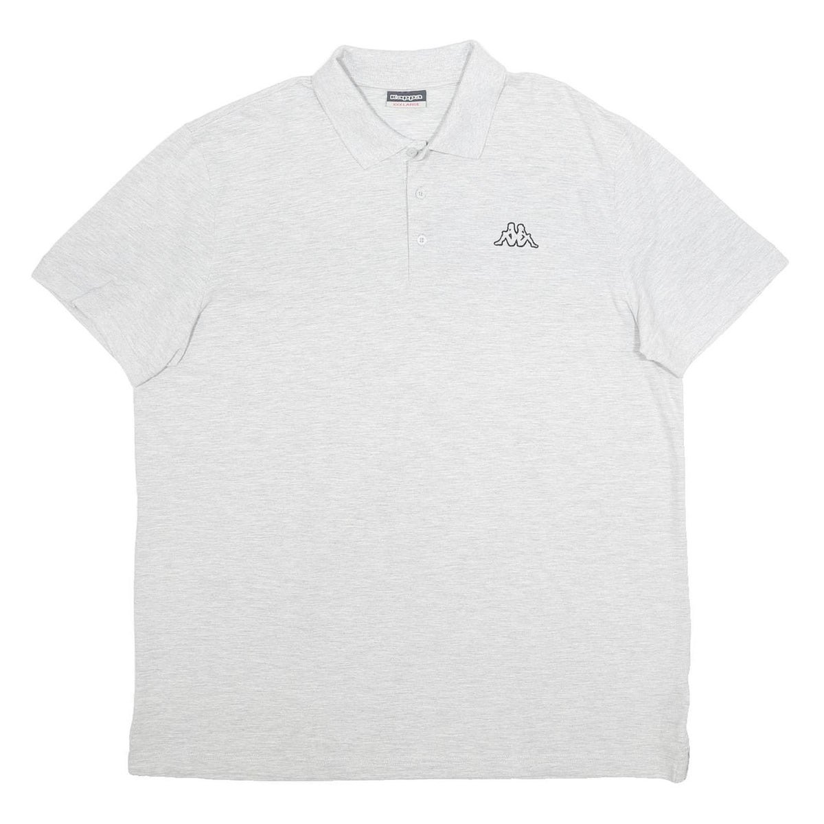 KAPPA Mens Grey Polo Shirt Short Sleeve Cotton Blend 3XL Classic Casual