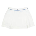 SLAZENGER Womens White Blue Trim Mini Polyester Pleated Skirt Size S Tennis
