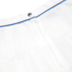 SLAZENGER Womens White Blue Trim Mini Polyester Pleated Skirt Size S Tennis