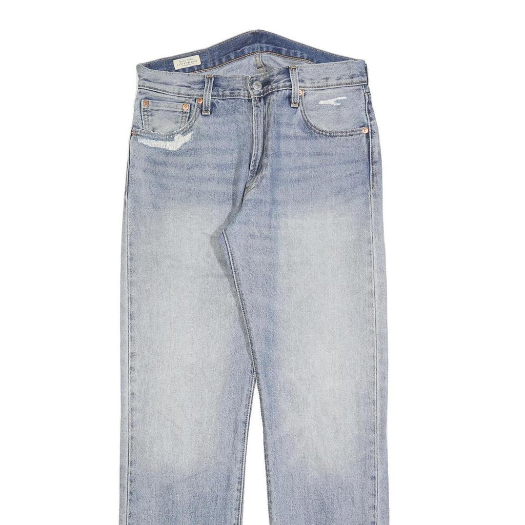 LEVI'S 551 Z BIG E Mens Jeans Blue Regular Straight Denim Light W30 L34 Classic