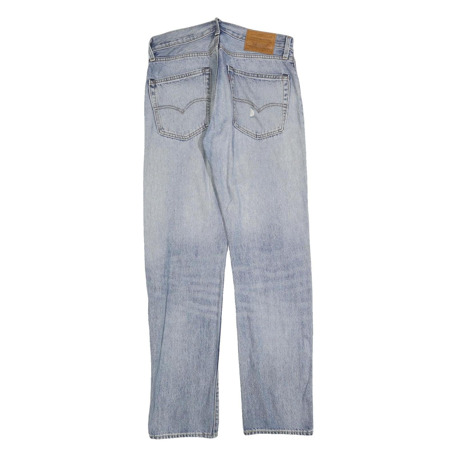 LEVI'S 551 Z BIG E Mens Jeans Blue Regular Straight Denim Light W30 L34 Classic