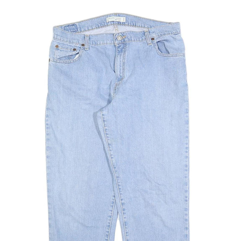 LEVI'S 550 Tapered Womens Jeans Blue Relaxed Cotton Blend W34 L28 Classic Fit