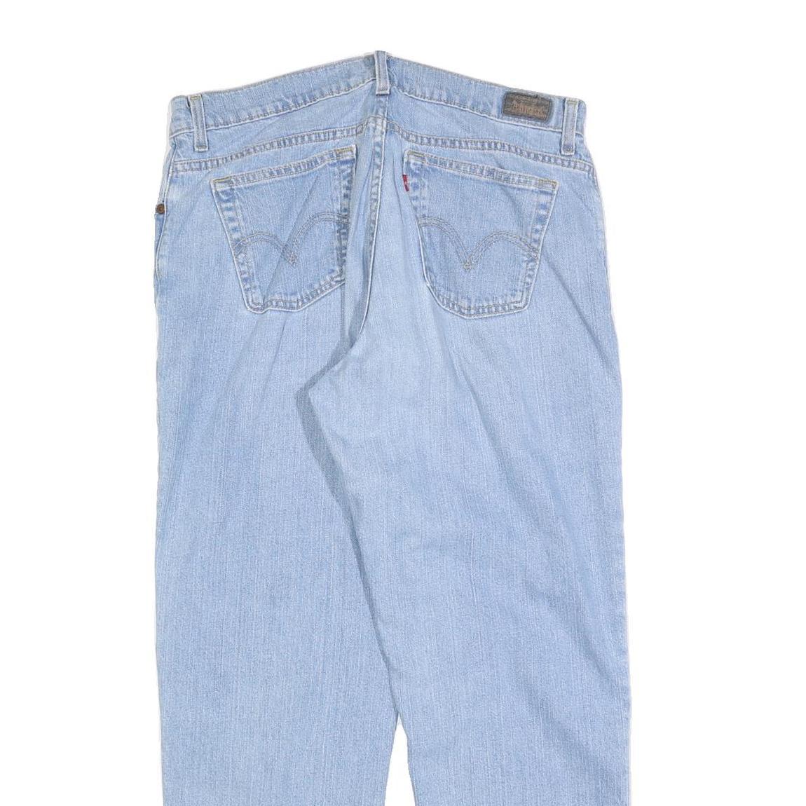 LEVI'S 550 Tapered Womens Jeans Blue Relaxed Cotton Blend W34 L28 Classic Fit