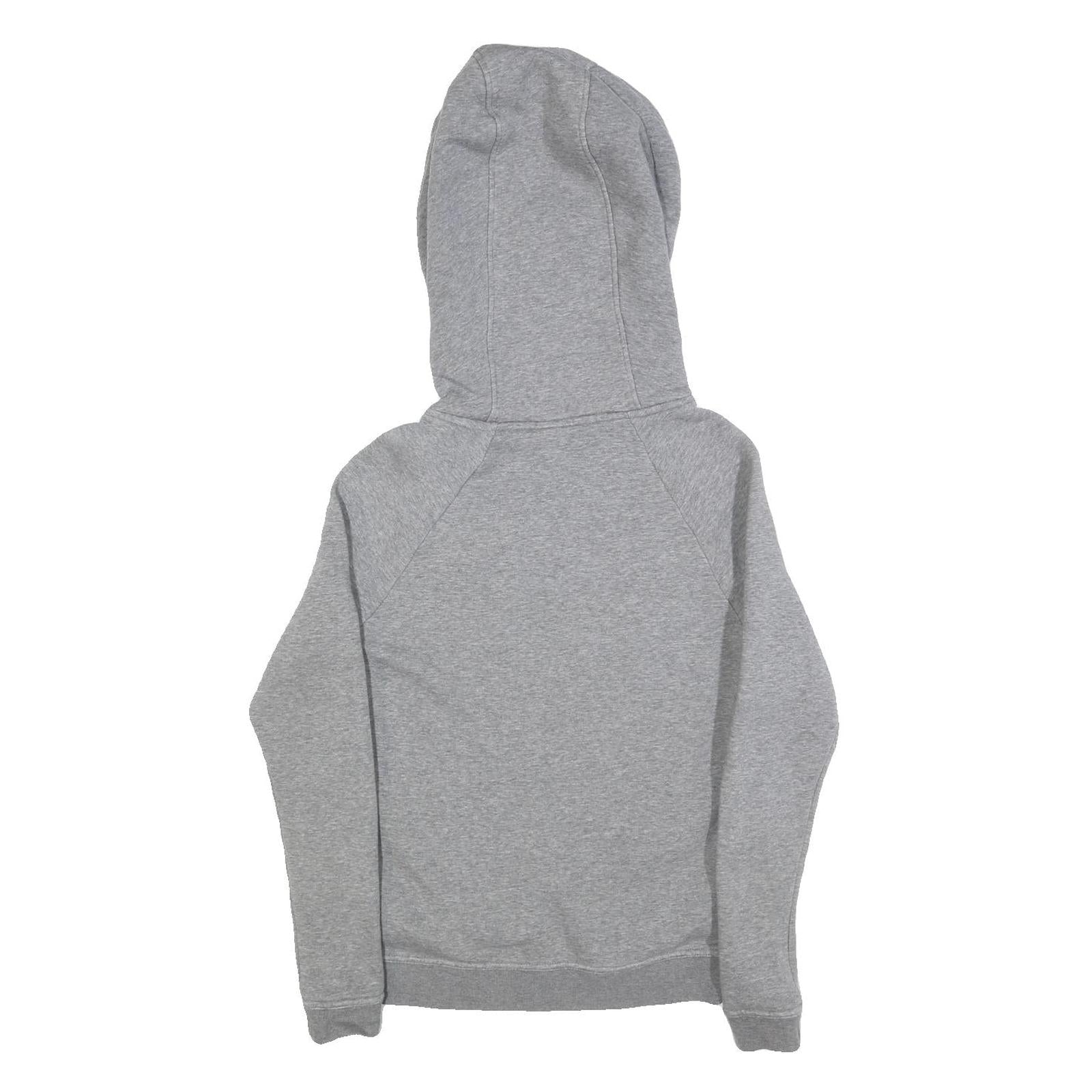 NIKE Womens Grey Hoodie S Cotton Blend Pullover Casual Sportswear
