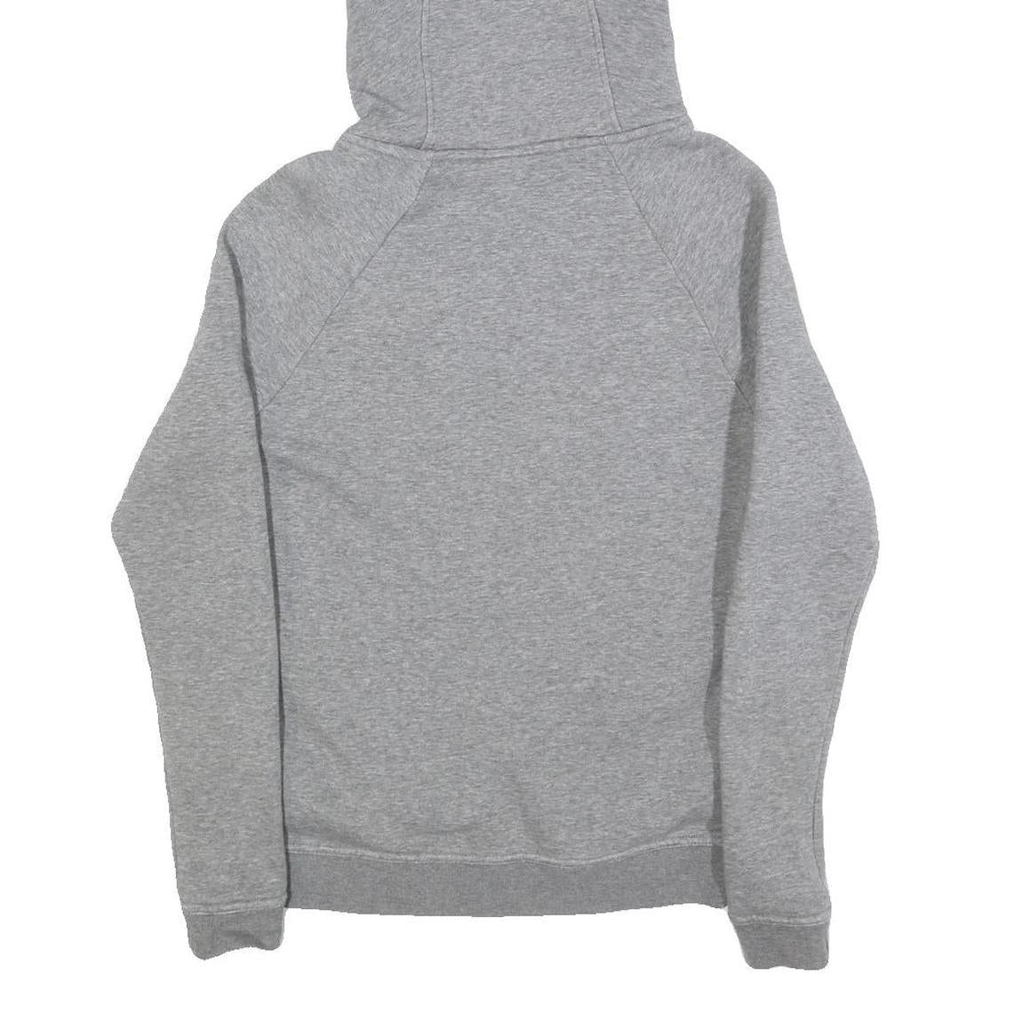 NIKE Womens Grey Hoodie S Cotton Blend Pullover Casual Sportswear