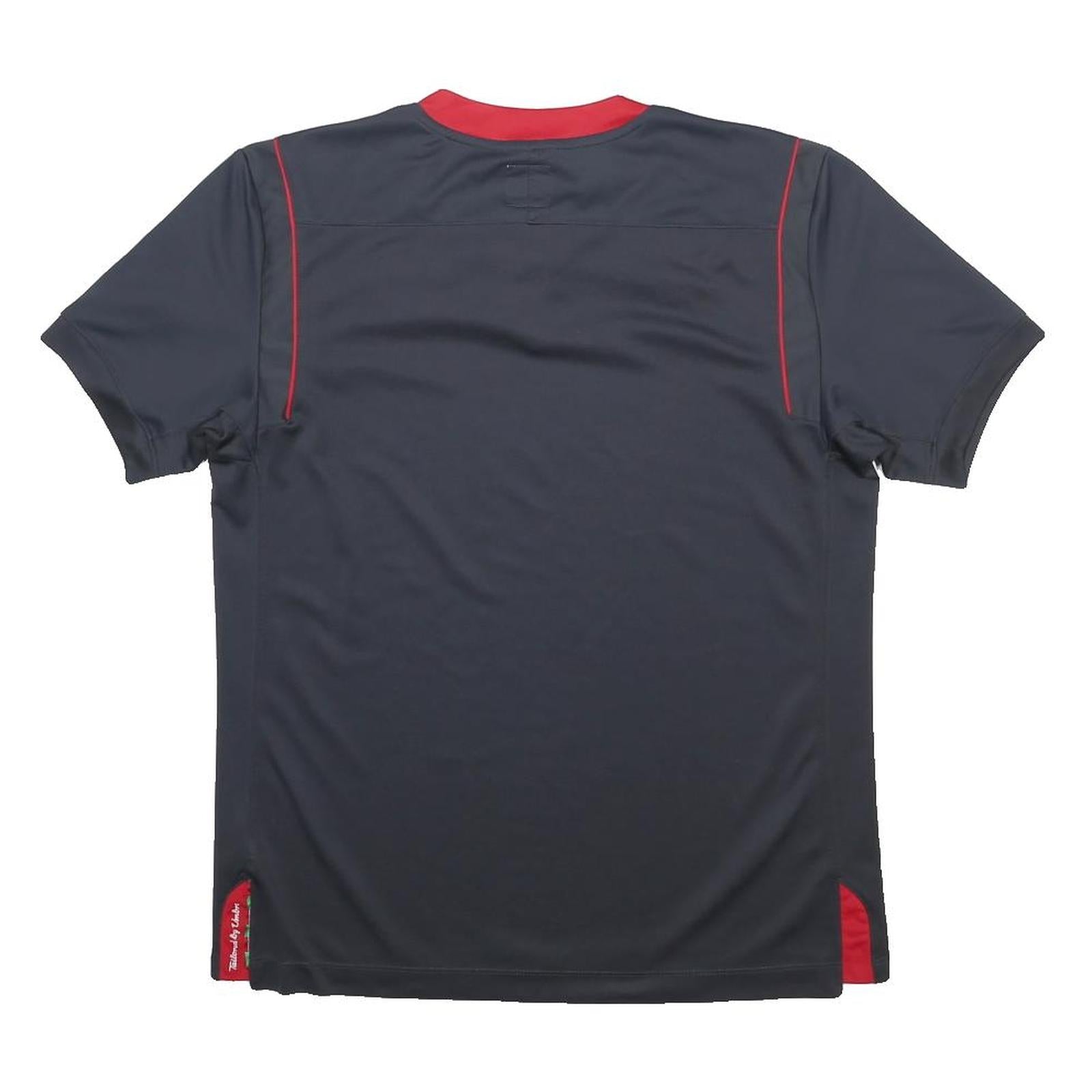 UMBRO Mens Black Wales 2011-12 Away Football Crest T-Shirt M Short Sleeve