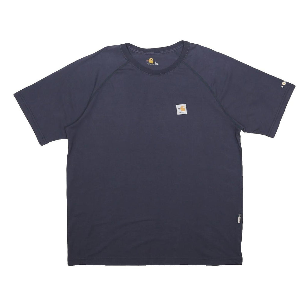 CARHARTT Mens Blue & Navy Modern T-Shirt L Short Sleeve Crew Neck Slim Fit