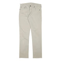 LEVI'S Mens Cotton Blend Beige Regular Straight Denim W30 L30 Zip Jeans Classic