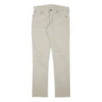 LEVI'S Mens Cotton Blend Beige Regular Straight Denim W30 L30 Zip Jeans Classic