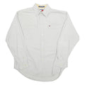 TOMMY HILFIGER Mens Plain Shirt Beige Long Sleeve L