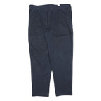 DICKIES Mens Cotton Blend Navy Regular Fit Straight Leg Trousers W38 L30