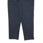 DICKIES Mens Cotton Blend Navy Regular Fit Straight Leg Trousers W38 L30