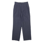 MAGELLAN Womens Navy Regular Fit Straight Leg Trousers W27 L27 Classic Smart