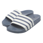 ADIDAS Adilette Mens Blue & White Slide Sandals Synthetic UK 10 Comfortable