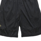 ADIDAS Mens Black & Gold Sports Casual Polyester Shorts S W25 Gym Training