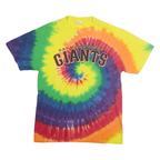 PORT & COMPANY Mens Yellow & Multi San Francisco Giants Graphic T-Shirt M Short