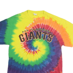 PORT & COMPANY Mens Yellow & Multi San Francisco Giants Graphic T-Shirt M Short