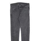 LEVI'S 519 Hi-Ball Mens Jeans Grey Slim Skinny Denim W29 L28 Cotton Blend Zip