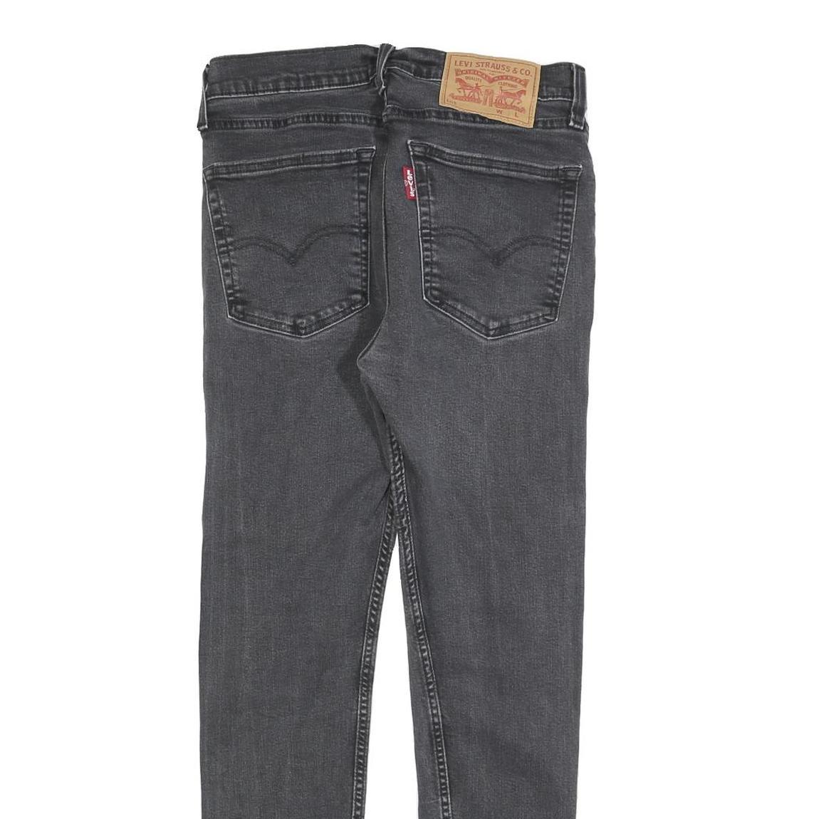 LEVI'S 519 Hi-Ball Mens Jeans Grey Slim Skinny Denim W29 L28 Cotton Blend Zip