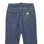 CARHARTT Mens Jeans Blue Relaxed Straight Denim Medium W34 L25 Workwear Casual