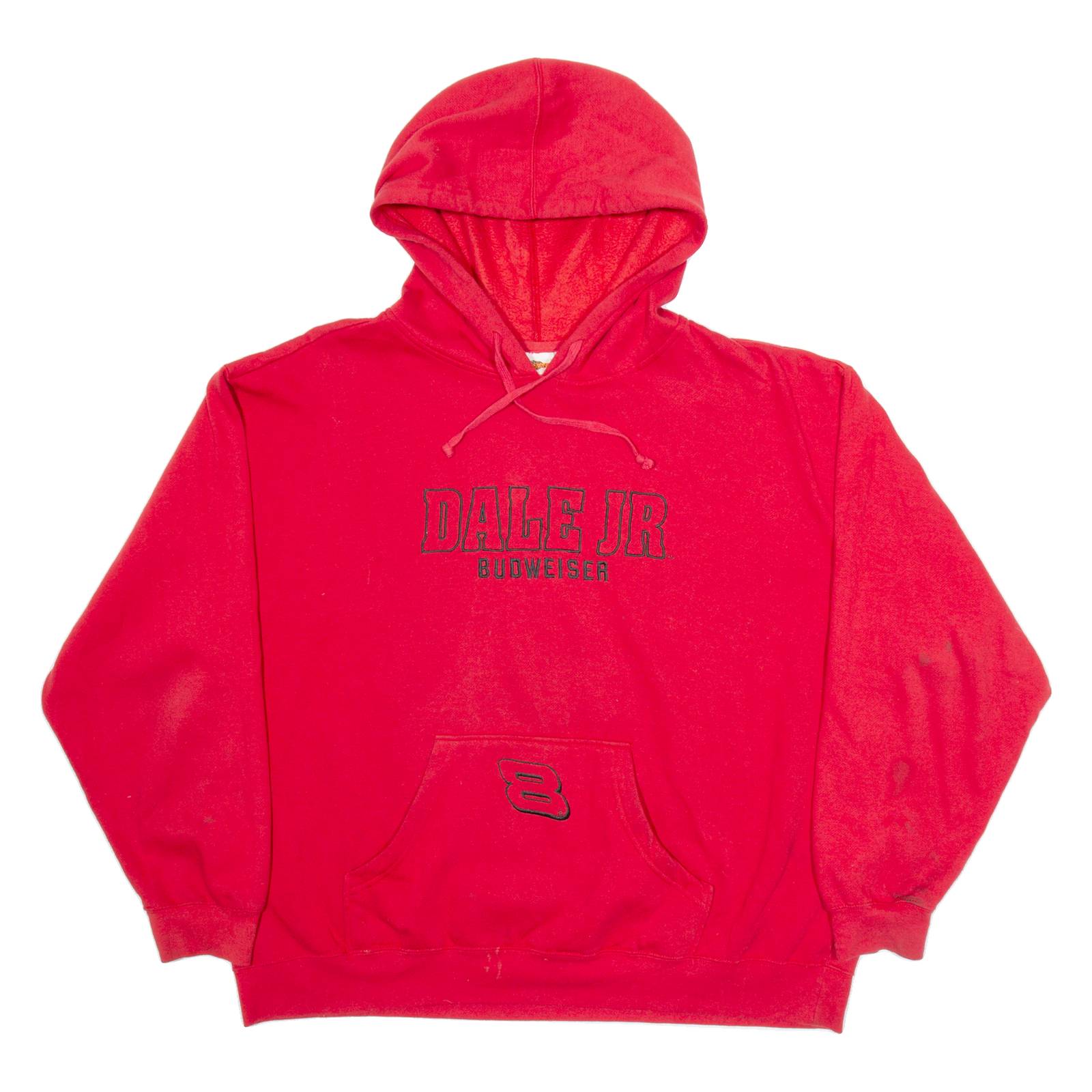 WINNER'S CIRCLE Dale Jr Budwiser Mens Red Hoodie 2XL
