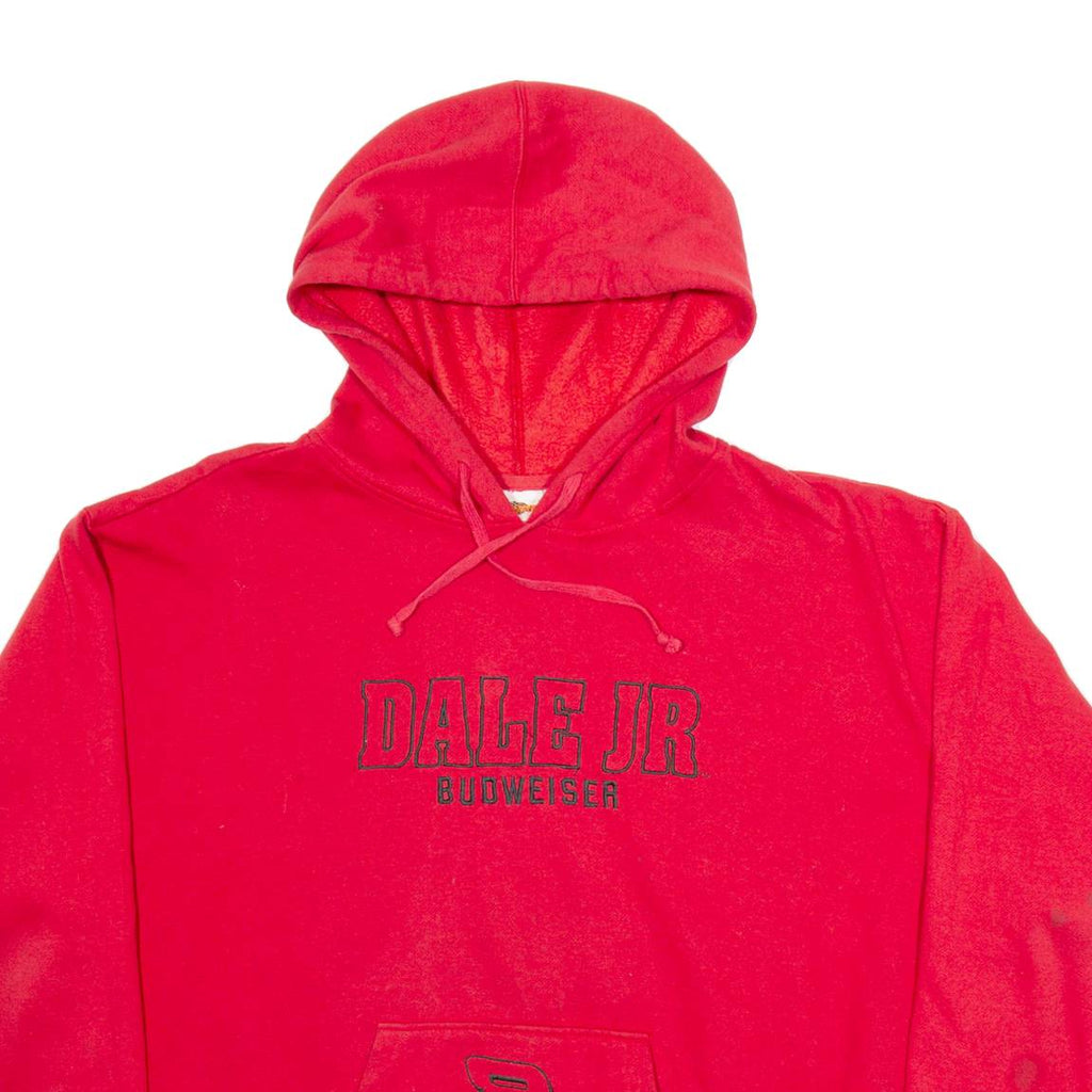 WINNER'S CIRCLE Dale Jr Budwiser Mens Red Hoodie 2XL