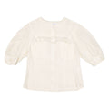 BETH BARCLAY Womens Plain Shirt Cream S