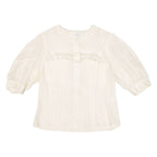 BETH BARCLAY Womens Plain Shirt Cream S