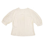 BETH BARCLAY Womens Plain Shirt Cream S