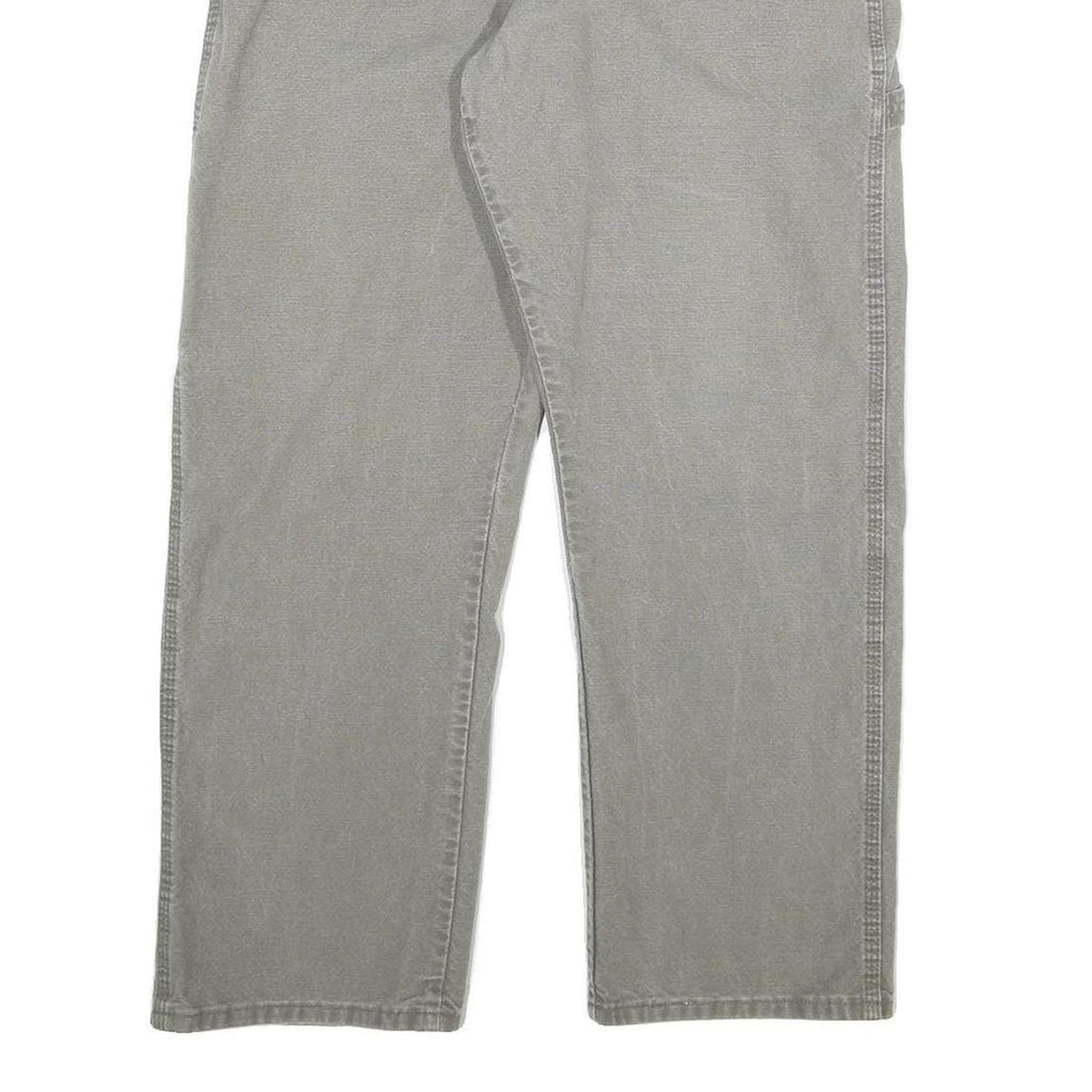 DICKIES Mens Regular Fit Grey Cotton Blend Denim Jeans W34 L30 Workwear Casual