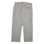 DICKIES Mens Regular Fit Grey Cotton Blend Denim Jeans W34 L30 Workwear Casual