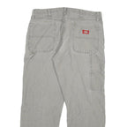 DICKIES Mens Regular Fit Grey Cotton Blend Denim Jeans W34 L30 Workwear Casual