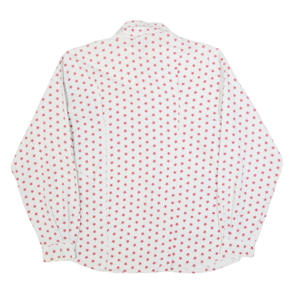 TEDDY'S Stars Mens Shirt Cream Long Sleeve S