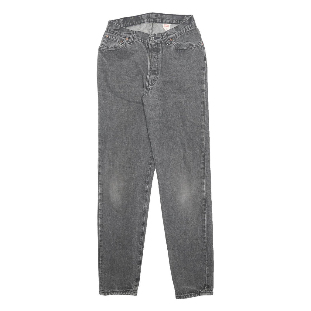LEVI'S Womens Jeans Black Regular Straight Denim Medium W26 L31 Classic Fit