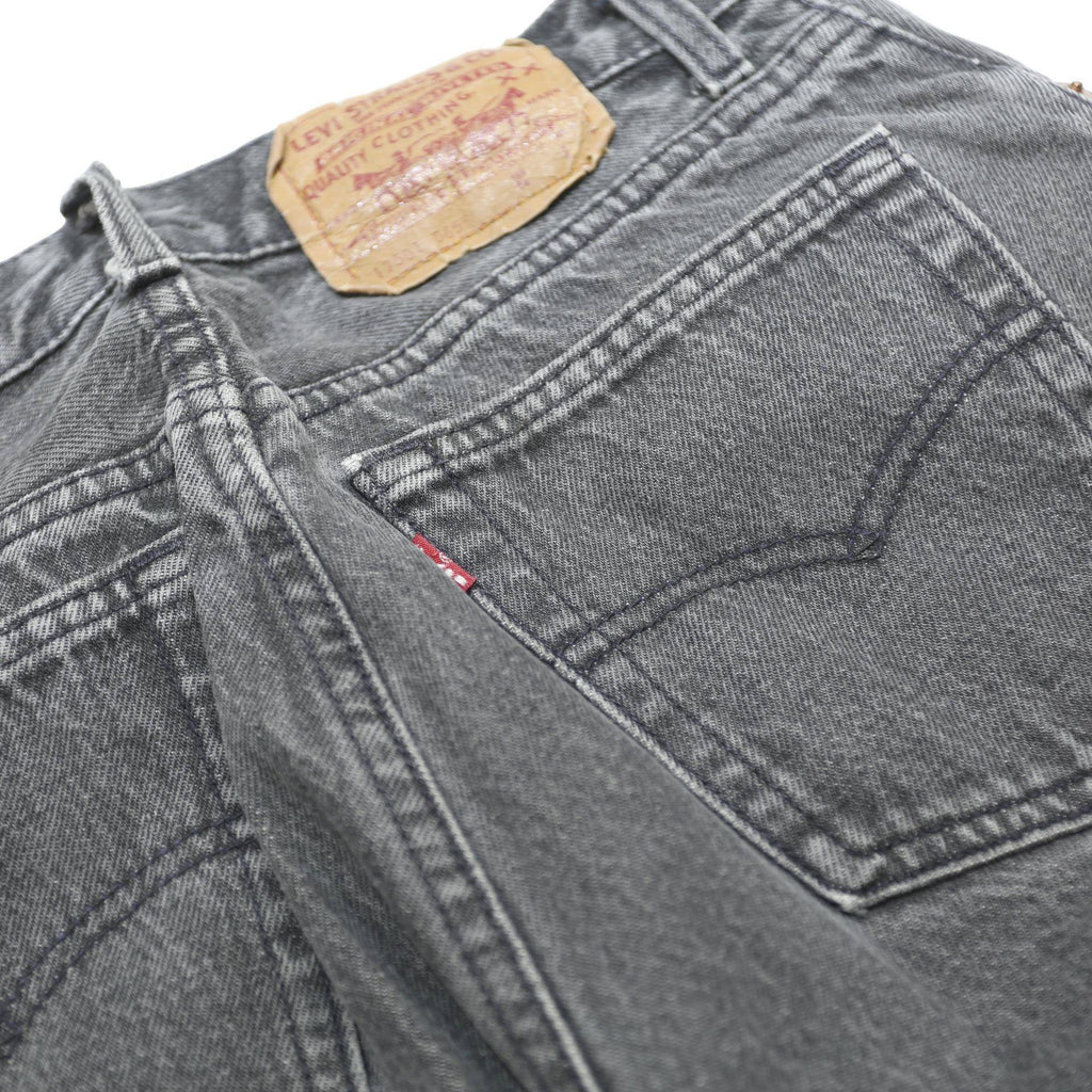 LEVI'S Womens Jeans Black Regular Straight Denim Medium W26 L31 Classic Fit