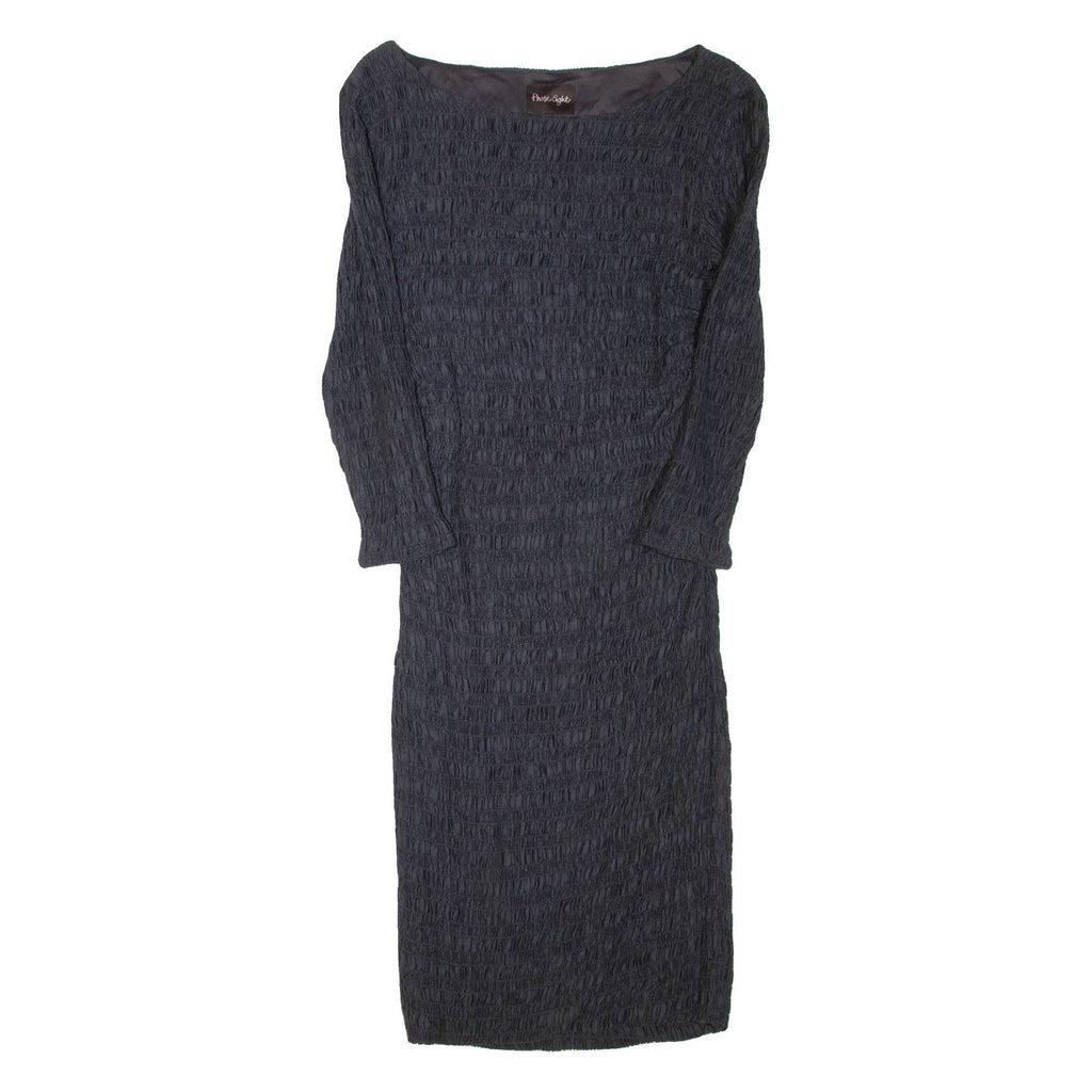 PHASE EIGHT Belted Womens Bodycon Dress Grey Long Sleeve Knee Length L
