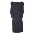 PHASE EIGHT Belted Womens Bodycon Dress Grey Long Sleeve Knee Length L