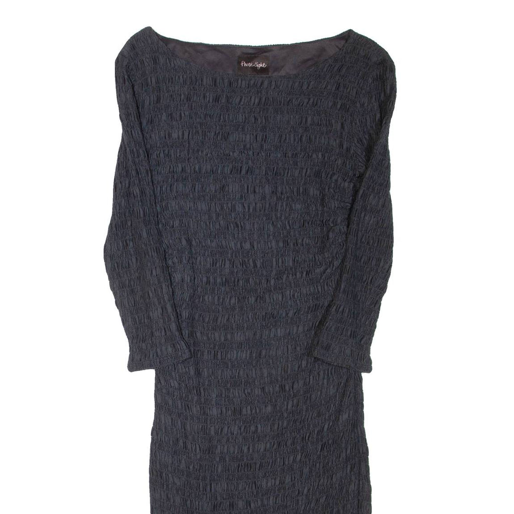 PHASE EIGHT Belted Womens Bodycon Dress Grey Long Sleeve Knee Length L