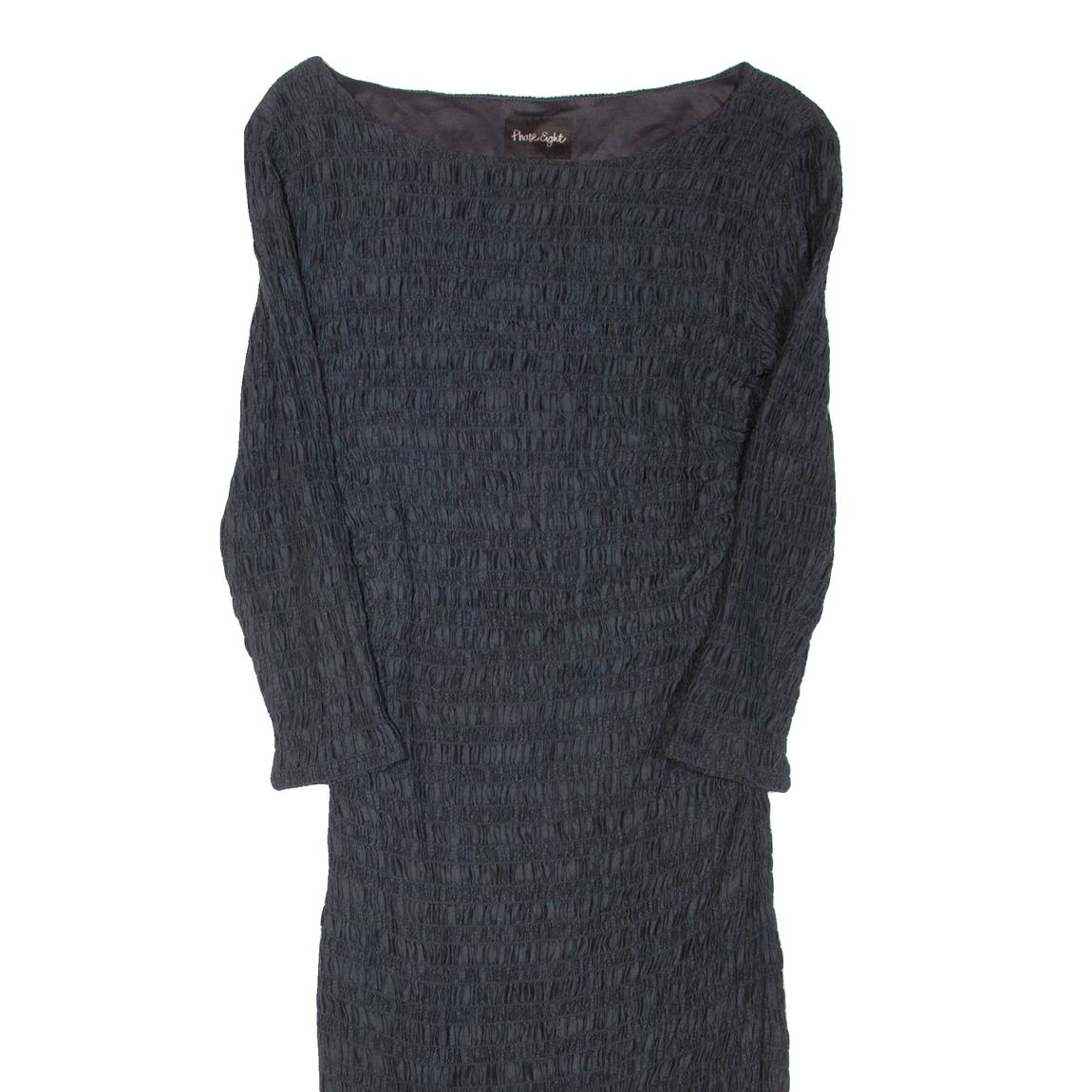 PHASE EIGHT Belted Womens Bodycon Dress Grey Long Sleeve Knee Length L