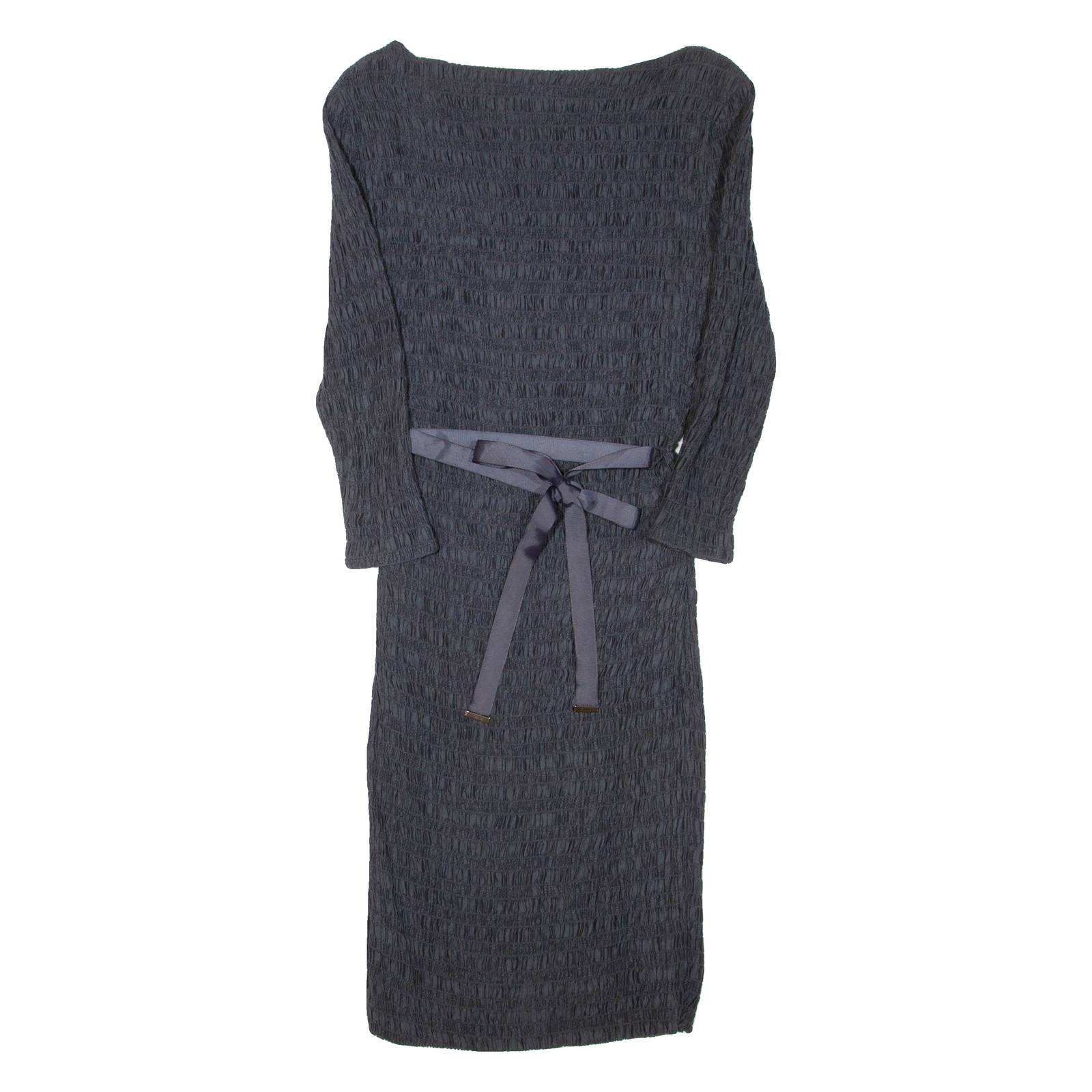 PHASE EIGHT Belted Womens Bodycon Dress Grey Long Sleeve Knee Length L