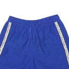 CALVIN KLEIN Mens Shorts Blue S W28 Logo Tape Casual Polyester Drawstring