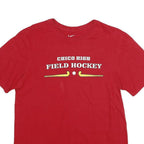 NIKE Mens Red Chico High Field Hockey Graphic T-Shirt M Short Sleeve Crew Neck