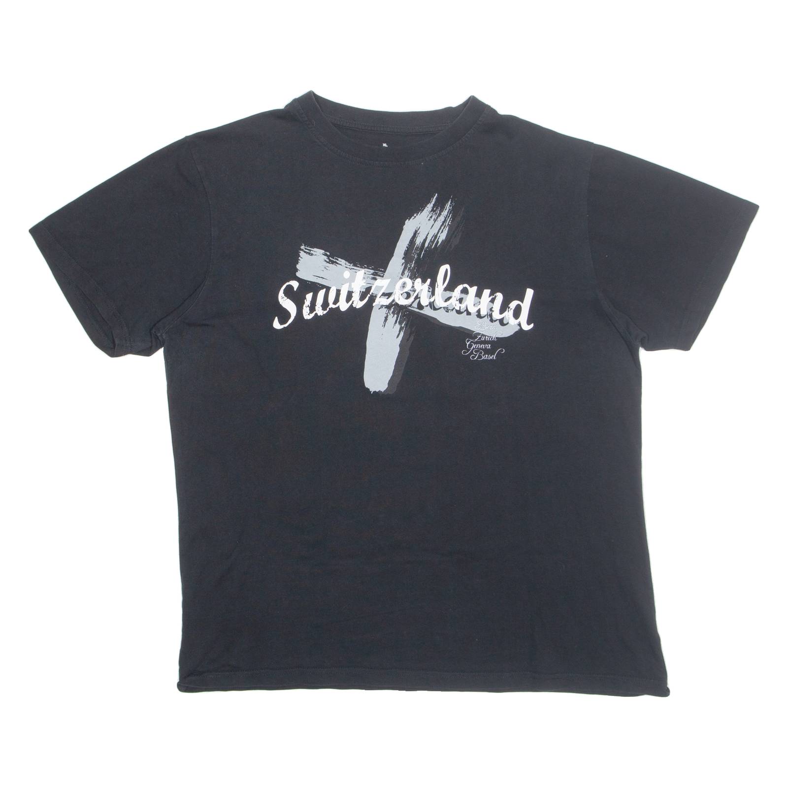 SPLASH ARTS Switzerland Mens T-Shirt Black XL