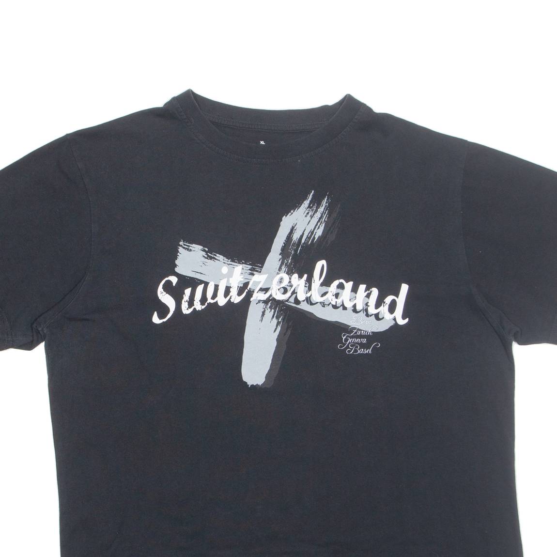 SPLASH ARTS Switzerland Mens T-Shirt Black XL