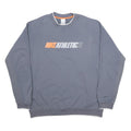 NIKE Mens Grey Crew Neck XL Athletic 71 Logo Sweatshirt Pullover Sportswear