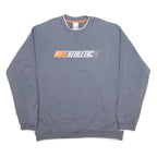 NIKE Mens Grey Crew Neck XL Athletic 71 Logo Sweatshirt Pullover Sportswear