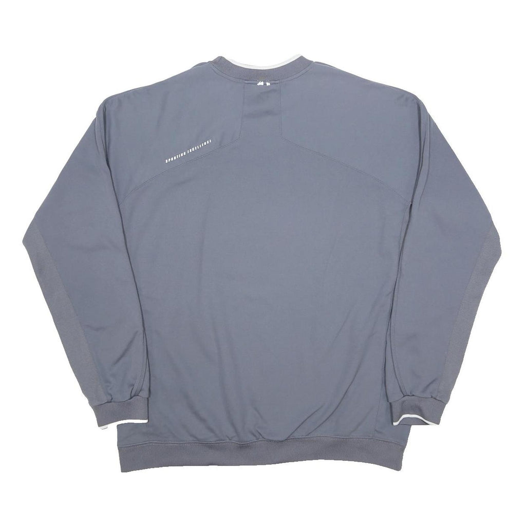 NIKE Mens Grey Crew Neck XL Athletic 71 Logo Sweatshirt Pullover Sportswear