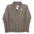 JACK WOLFSKIN Womens Beige Cotton Blend Jacket Zip UK 10 Casual Outdoor