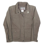 JACK WOLFSKIN Womens Beige Cotton Blend Jacket Zip UK 10 Casual Outdoor